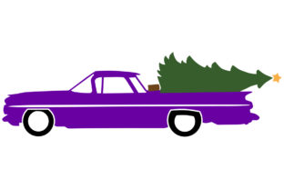 1959 Classic Truck Car W Christmas Tree