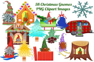38 Christmas Gnomes Illustrations for Seasonal Branding