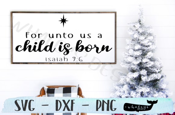 A Child is Born - Christmas Sign Illustrations