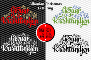 Albania. Christmas in Different Language Illustrations