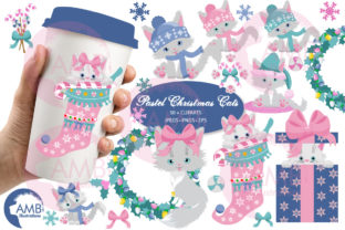 Christmas Cats in Pastel Colors AMB-2666