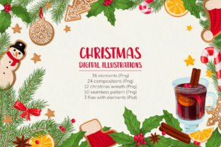 Christmas Digital Illustration Set