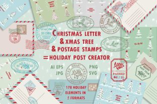 Christmas Post Creator Illustrations