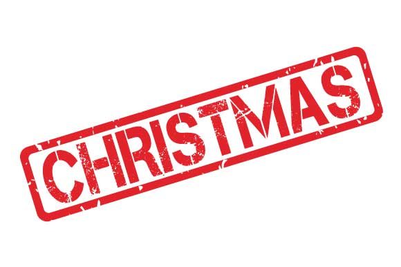 Christmas Rubber Stamp Stencil for Illustrations