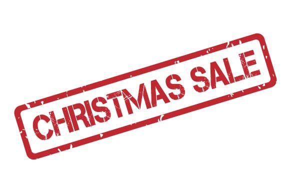 Christmas Sale Rubber Stamp Stencil Illustrations