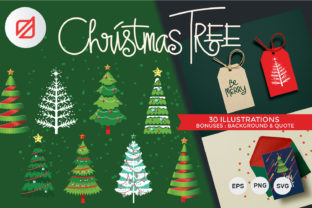 Christmas Tree Set Illustrations