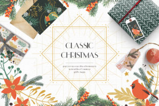 Classic Christmas Winter Illustrations