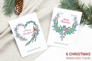 Greeting Cards with Christmas Characters Illustrations