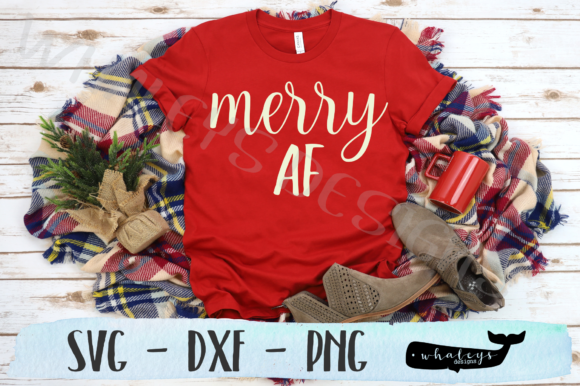 Merry AF - Christmas Illustrations