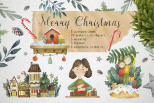 Merry Christmas Watercolor Set