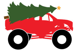 Monster Truck with Christmas Tree for Digital Sellers
