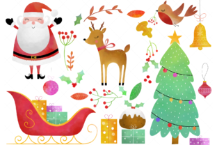 Watercolor Christmas Clip Art